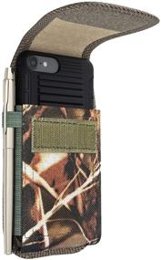 img 2 attached to 📱 BOMEA Belt Case Designed for iPhone 13 Pro, 13, 12 Pro, 12, iPhone 11, XR - Rugged Nylon Phone Pouch with Belt Clip and Loops - Camo iPhone Belt Holder - Compatible with Cases