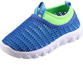 img 4 attached to EQUICK Toddler Blue Sneakers U220SCKTWX - Дышащие мальчики кроссовки, размер 29.