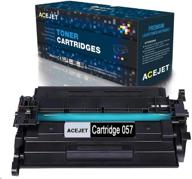 🖨️ acejet compatible 057 toner cartridge with chips replacement for canon 057h - black, 1-pack, for lbp226dw/lbp227dw/lbp228dw/mf445dw/mf448dw/mf449dw logo