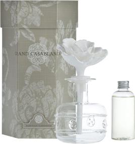 img 2 attached to Zodax Grand Casablanca Porcelain Diffuser for a Luxurious Tahitian Gardenia Aroma