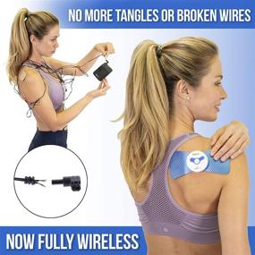 img 2 attached to 💪 Omega Wireless TENS Unit Muscle Stimulator with Remote, 2 Back Pain Relief Pads, USB Charger Muscle Stimulator Machine featuring 6 Modes for Enhanced Muscle Pain Relief