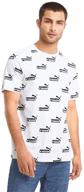 puma amplified print white x large logo