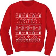tstars brother christmas sweater sibling boys' clothing logo
