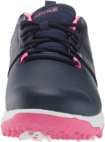 img 3 attached to Skechers Girl's Finesse Spiked Golf Shoe in Navy/Pink - Size 2 M US Big Kid