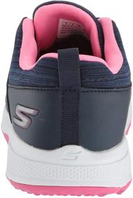 img 2 attached to Skechers Girl's Finesse Spiked Golf Shoe in Navy/Pink - Size 2 M US Big Kid