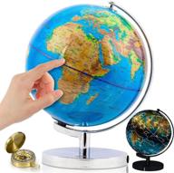 🌍 inch world globe compass – life essentials by getlifebasics logo