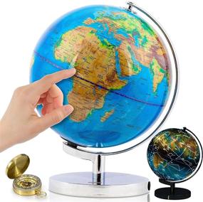img 4 attached to 🌍 Inch World Globe Compass – Life Essentials by GetLifeBasics