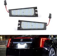 💡 gempro 2pack led license plate light assembly: upgrade your 2008-2010 cadillac cts with xenon white lights! logo