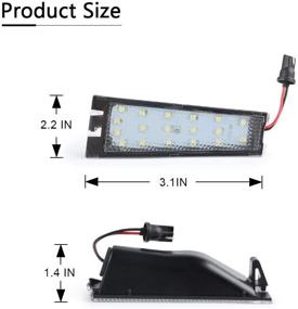 img 1 attached to 💡 GemPro 2Pack LED License Plate Light Assembly: Upgrade Your 2008-2010 Cadillac CTS with Xenon White Lights!