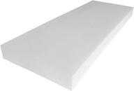 🪑 high density upholstery foam padding - 2" x 18" x 120" - custom pillow, chair, and couch cushion replacement foam - craft foam upholstery supplies - foam pad for cushions and seat repair logo