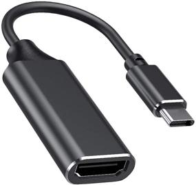 img 4 attached to 🔌 USB C to HDMI Adapter - Thunderbolt 3 Compatible, 4K Cable for MacBook Pro 2018/2017/2016, Samsung Note 9/S9/Note 8/S8, Huawei Mate 20 & More
