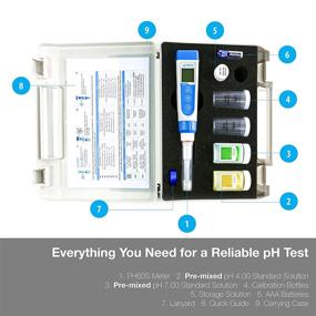 img 1 attached to 🧪 Apera Instruments Premium-Series Food pH Pocket Tester Kit with Swiss Spear pH Electrode, ±0.01 pH Accuracy, -2.00-16.00 pH Range (AI313)