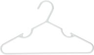 👶 the um24 30pc children baby kid cloth plastic hanger: 11-inch wide white color - perfect for organizing your little one's wardrobe! логотип