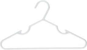 img 1 attached to 👶 THE UM24 30pc Children Baby Kid Cloth Plastic Hanger: 11-Inch Wide White Color - Perfect for Organizing Your Little One's Wardrobe!