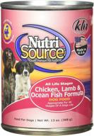 🐶 tuffy's pet food 131304 nutrisource canned dog food 12-pack - chicken, lamb, and fish, 13-ounce logo