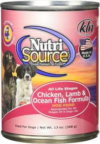 img 4 attached to 🐶 Tuffy's Pet Food 131304 Nutrisource Canned Dog Food 12-Pack - Chicken, Lamb, and Fish, 13-Ounce