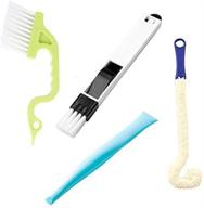 🧹 efficient 4-in-1 gap cleaning brushes: trycooling cleaning tools for bottles, doors, windows, tracks, kitchen stoves, grooves, and corners (random color) logo