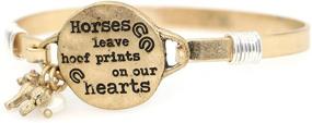img 1 attached to Horses Hoofprints Handmade Beautiful Bracelet