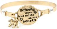 horses hoofprints handmade beautiful bracelet logo