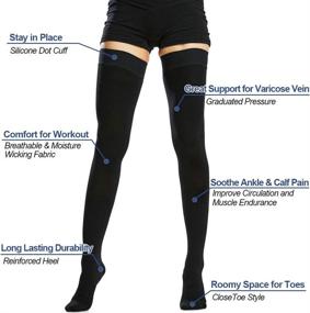 Compression Stockings Medical Socks Varicose Vein Edema Travel Flight Thigh  High