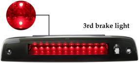 img 2 attached to 🚦 Sanzitop LED 3rd Brake Light Assembly for Ford Expedition / Lincoln Navigator - High Mount Brake & Rear Tail Light - Black Housing with Smoke Lens - Fits 2003-2016 Models - 923259 7L1Z13A613A 6L1Z13A613AA