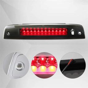 img 1 attached to 🚦 Sanzitop LED 3rd Brake Light Assembly for Ford Expedition / Lincoln Navigator - High Mount Brake & Rear Tail Light - Black Housing with Smoke Lens - Fits 2003-2016 Models - 923259 7L1Z13A613A 6L1Z13A613AA