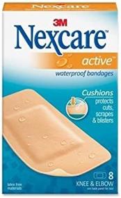 img 4 attached to 💎 Nexcare Diamond-shaped Knee/Elbow Bandage - 1.12"x 4" - Pack of 8 - Beige