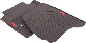 img 1 attached to 🚗 GMC Logo Cocoa Premium All-Weather Floor Mats for First-Row - GM Accessories 23452763