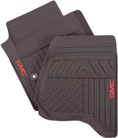 img 2 attached to 🚗 GMC Logo Cocoa Premium All-Weather Floor Mats for First-Row - GM Accessories 23452763