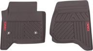 🚗 gmc logo cocoa premium all-weather floor mats for first-row - gm accessories 23452763 logo