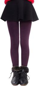 img 3 attached to 🧥 Tengo Winter Fleece Elastic Leggings: Cozy Girls' Clothing for Ultimate Legging Comfort