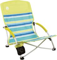 🏖️ ultimate comfort and portability: coleman lightweight utopia breeze beach chair – ideal outdoor low profile camping chair логотип