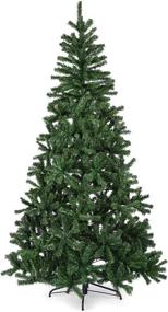 img 3 attached to 6ft Premium Spruce Artificial Christmas Tree by BATHWA - Automatic Open, Easy Assembly, 🎄 800 Branch Tips, Metal Hinges & Foldable Base - Ideal for Home, Office, Party Decoration