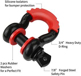 img 3 attached to MuHize Shackles Breaking Strength Isolators Exterior Accessories