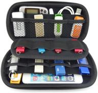 💼 organize your usb drives stylishly with zxuy big capability usb flash drives bag, black logo
