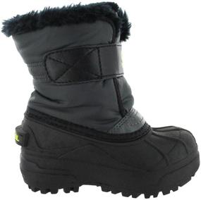 img 1 attached to ❄️ Sorel TODDLER SNOW COMMANDER Погодные детские ботинки Charcoal для мальчиков: идеальная зимняя обувь для малышей