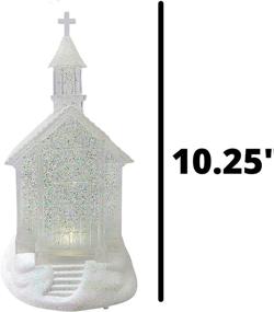 img 3 attached to 💡 Roman 10.25" LED Swirl Dome Church - Battery-Operated without Batteries