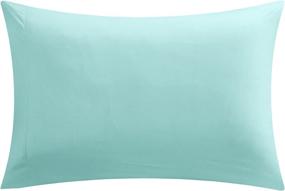 img 1 attached to 🛏️ Chic Home Titian 6 Piece Comforter Collection - Twin Size - Hexagon Embossed Paisley Print Border Design - Bed in a Bag-Sheet Set - Including Decorative Pillow Sham - Aqua