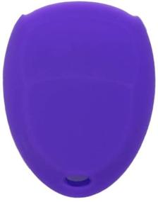 img 2 attached to High-Quality Deep Purple Silicone Cover Protector for CHEVROLET BUICK 🔮 GMC CADILLAC SATURN 6 Button Remote Key Fob - SEGADEN CV4608