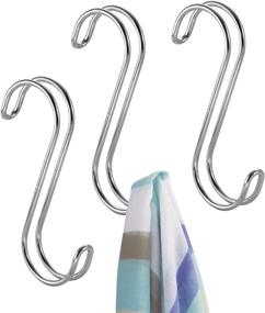 img 3 attached to 🧥 iDesign Classico S Metal Accessory Hook Set for Wardrobes, Handbags, Belts, and Jackets - Closet Rod Organizer