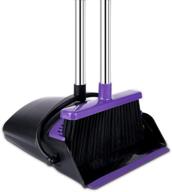 🧹 50-inch upright broom and dustpan set with self cleaning feature - ideal for home, kitchen, and office floors logo