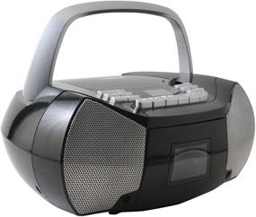 img 2 attached to 📻 NAXA Electronics NPB-268 Portable CD/Cassette Boombox: Silver/Black Best Buy