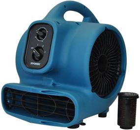 img 3 attached to 🌀 Blue XPOWER P-450AT Scented Air Mover with Timer & Daisy Chain - 1/3 HP Freshen Aire