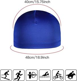 img 3 attached to 🧢 Stay Dry and Comfortable with Boao 6-Piece Helmet Liner Skull Caps: Perfect for Running, Cycling, and More!