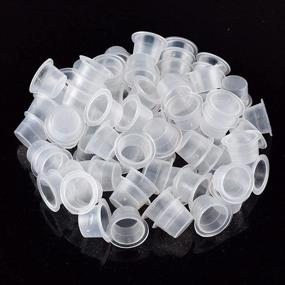 img 4 attached to 💉 300PCS 14mm Medium Disposable Tattoo Ink Cups – High-Quality Tattoo Pigment Caps for Tattoo Kits & Supplies