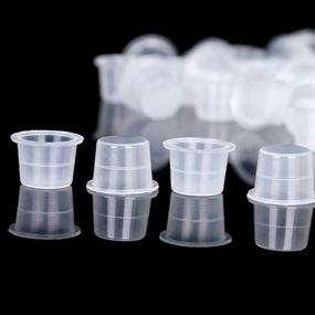 img 2 attached to 💉 300PCS 14mm Medium Disposable Tattoo Ink Cups – High-Quality Tattoo Pigment Caps for Tattoo Kits & Supplies