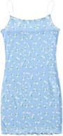 👗 soly hux girls' bodycon spaghetti lettuce dress for trendy clothing logo