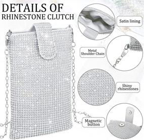 img 2 attached to Evening Handbags Rhinestones Crossbody Glitter