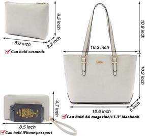 img 2 attached to 👜 Qiyuer Ladies Handbag Fashion Satchel: Stylish Women's Handbags, Wallets, and Totes Collection