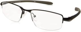 img 4 attached to Sportex Readers Semi Rimless Reading Glasses